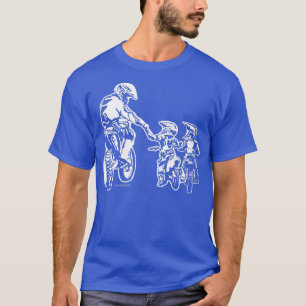 Camiseta Pai Motocross Motocross Motorcycle Biker Padre Ki