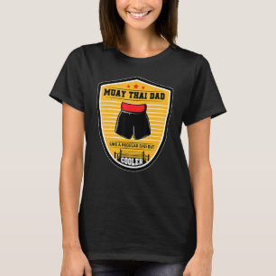 Camiseta Pai Muay Tailandês Como Um Pai Regular, Mas Boxing