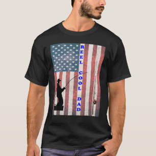 Camiseta Pai Muito Legal Bandeira Retro Envelhecida Dia dos