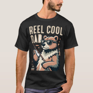 Camiseta Pai Muito Legal Urso Engraçado Pescaria Piada Pesc