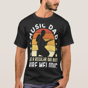Camiseta Pai musical Como um Pai comum, mas mais melódico M