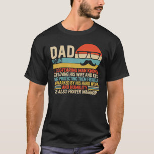 Camiseta Pai Mustache Dia de os pais Oração Cristã Pai