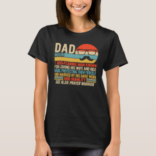 Camiseta Pai Mustache Dia de os pais Oração Cristã Pai