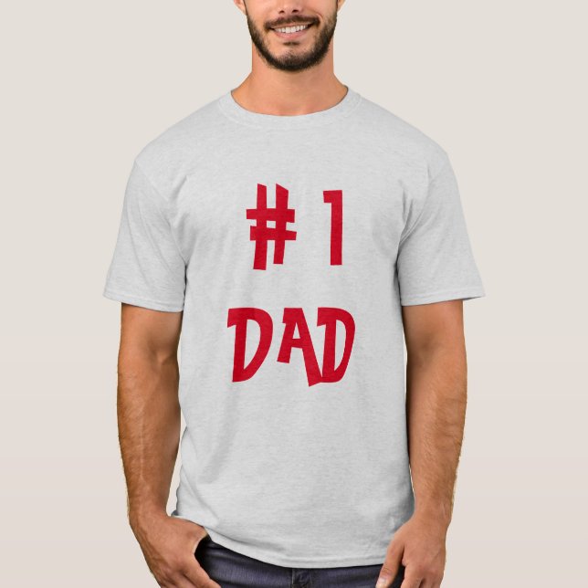 Camiseta pai nº 1 - Padre Engraçado Presente (Frente)