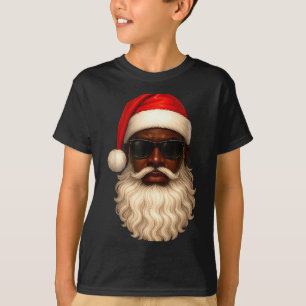 Camiseta Pai Natal fixe afro-americano Natal Pijama