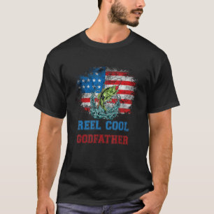 Camiseta Pai Natal Pescaria Dia 4 De Julho Independência