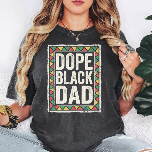 Camiseta Pai Negro Incrível Cores Africanas Distress