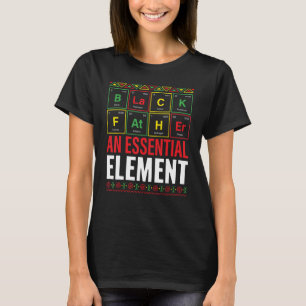 Camiseta Pai Negro Um Elemento Essencial O Dia do Pai Che