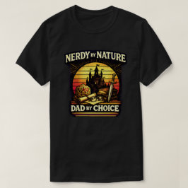 Camiseta Pai Nerd Por Natureza Por Escolha RPG Jogo de Tabu