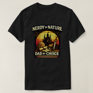 Camiseta Pai Nerd Por Natureza Por Escolha RPG Jogo de Tabu