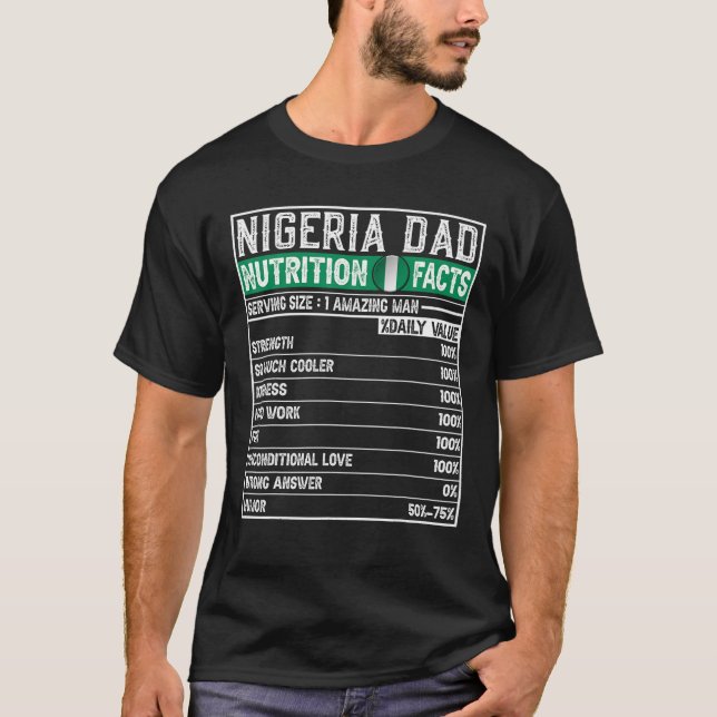 Camiseta Pai nigeriano dá presente ao Pai de Herói Nutricio (Frente)