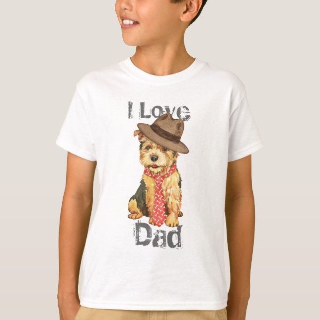 Camiseta Pai Norwich Terrier (Frente)