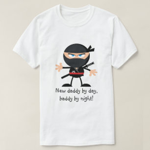 Camiseta Pai novo em o dia Baddy em a noite