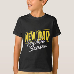 Camiseta Pai Novo Engraçado Novato Temporada Pais Orgulhoso