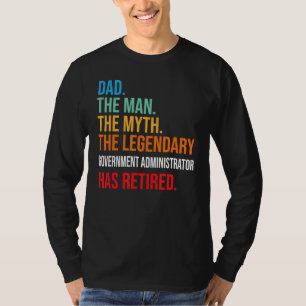 Camiseta Pai O Administrador Legendário Do Governo Foi Rede