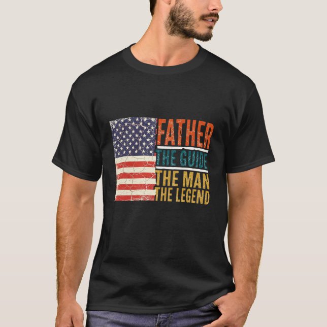 Camiseta Pai O Guia O Homem A Lenda (Frente)