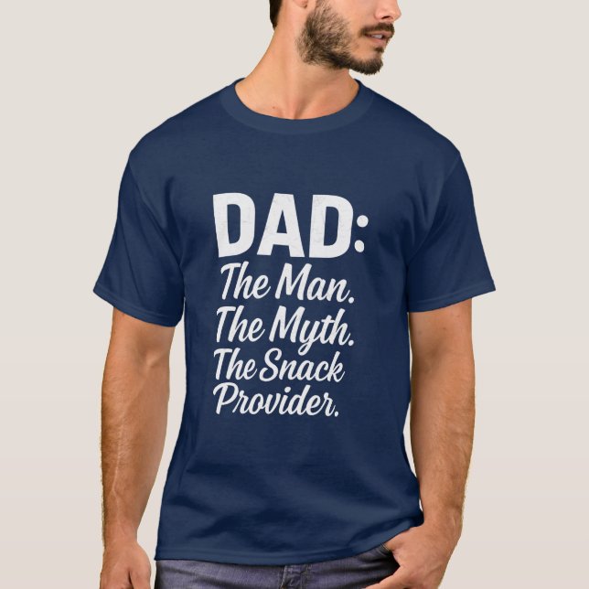 Camiseta Pai O Homem Mito O Provedor De Invasão Engraçado D (Frente)