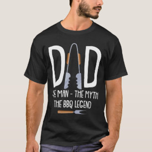 Camiseta Pai O Homem O Mito A Legenda Do Churrasco Engraçad