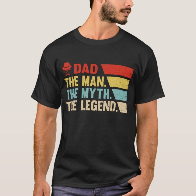 Camiseta Pai. O Homem, O Mito, A Lenda. (Frente)