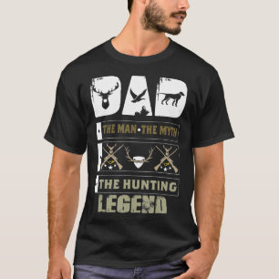 Camiseta Pai O Homem O Mito A Lenda Da Caça
