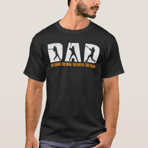 Camiseta Pai O Homem O Mito A Lenda Do Padre Baseball