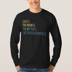 Camiseta Pai O Homem O Mito Do Programador