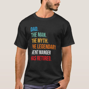 Camiseta Pai O Legendário Gestor De Eventos Se Aposentou