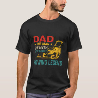 Camiseta Pai O Mito A Lenda Do Corte De Grama