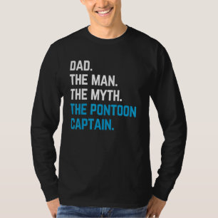 Camiseta pai o mito do pontão que o capitão marinheiro