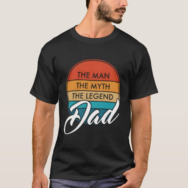 Camiseta Pai O Mito O Dia de os pais Da Legenda (Frente)