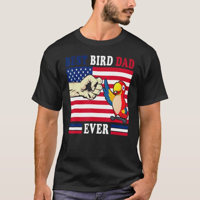 Camiseta Pai Orçamentário Pássaro Pai Animal Entusiasta Car (Frente)