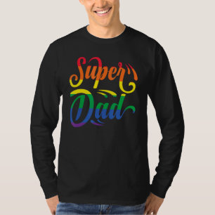 Camiseta Pai orgulho gay Lgbtqia+ Pai Lgbt Prioridade Pai