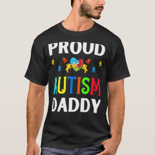 Camiseta Pai Orgulhoso Autismo Pai Papai Aceitação Autista