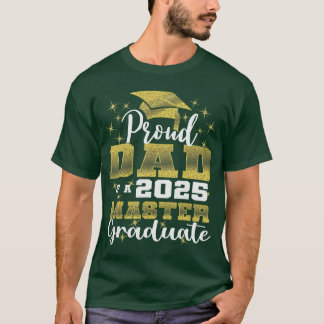 Camiseta Pai Orgulhoso da Família de Graduado Mestre da Tur