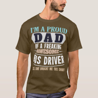 Camiseta Pai orgulhoso da filha do driver de barramento inc