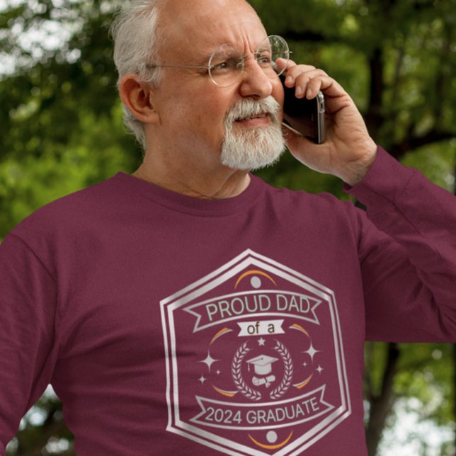 Camiseta Pai orgulhoso da graduação do Dia de os pais 2024 (Criador carregado)