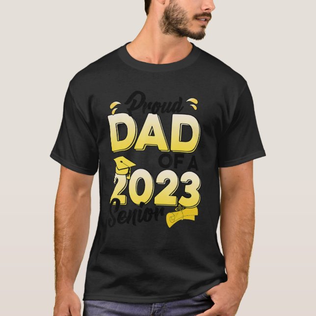 Camiseta Pai Orgulhoso Da Graduação Do Mais velho 2023 (Frente)
