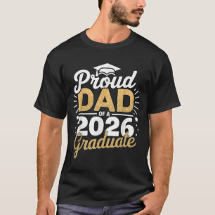 Camiseta Pai Orgulhoso da Turma de 2026 Awesome Family Coll