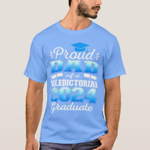 Camiseta Pai Orgulhoso da Turma de Formatura de 2024 Primei