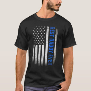 Camiseta Pai Orgulhoso De Bandeira De Pai Da América