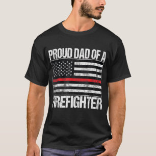 Camiseta Pai Orgulhoso de Bombeiro - Pai Bombeiro