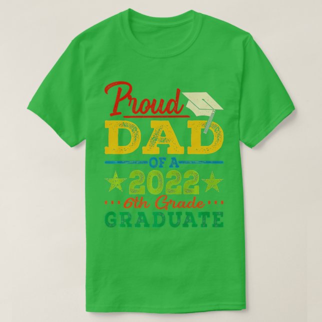 Camiseta Pai Orgulhoso De Graduação De Formandos 6 2022 (Frente do Design)