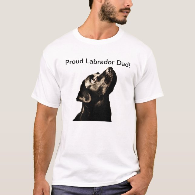 Camiseta Pai orgulhoso de Labrador! (Frente)
