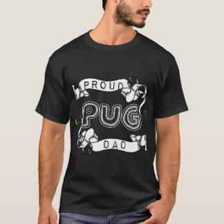 Camiseta Pai Orgulhoso de Pug