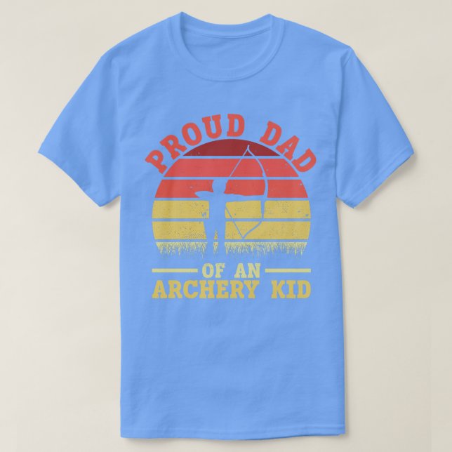 Camiseta Pai Orgulhoso De Um Arqueiro Arco De Arqueiros De  (Frente do Design)