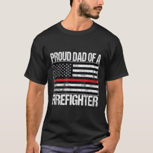 Camiseta Pai Orgulhoso De Um Bombeiro - Pai Bombeiro