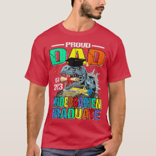 Camiseta Pai Orgulhoso De Um Dinossauro Formando Do Jardim 
