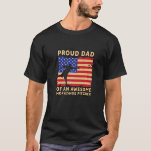 Camiseta Pai Orgulhoso De Um Excelente Lançador De Ferradur