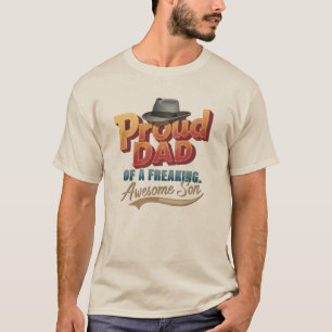 Camiseta "Pai orgulhoso de um filho espetacular"