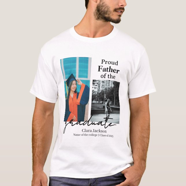 Camiseta Pai orgulhoso de um formando (Frente)